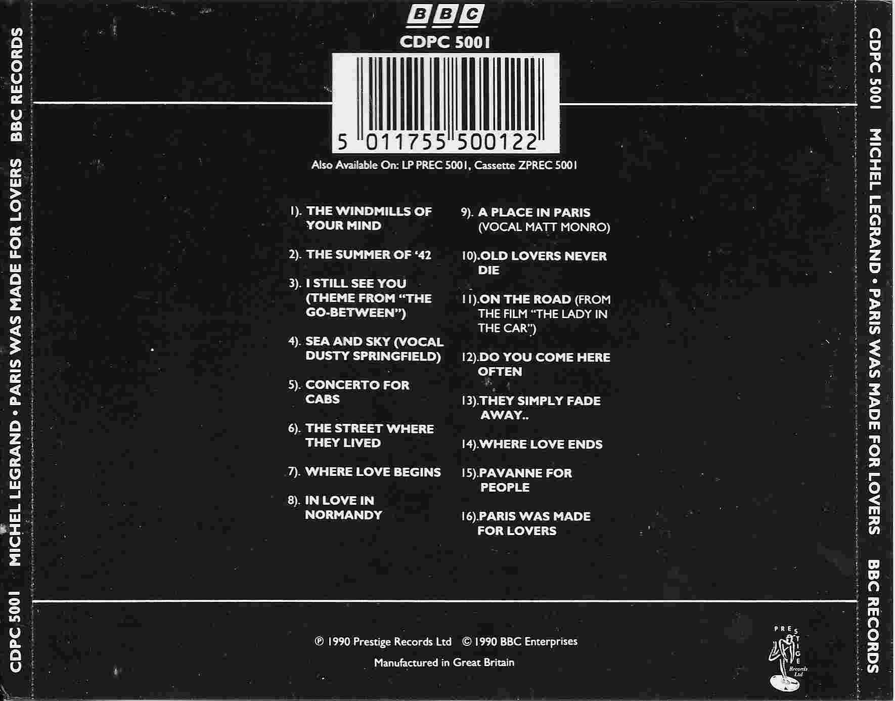 Back cover of CDPC 5001